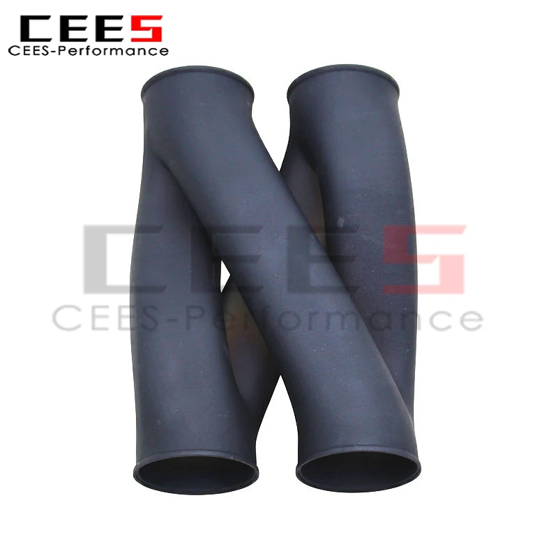 CEES Stainless Steel Z Pipe for All Car Models 2.25Inches/2.5 Inches/2.75 Inches/3 Inches 316 Electroplated Black Exhaust System