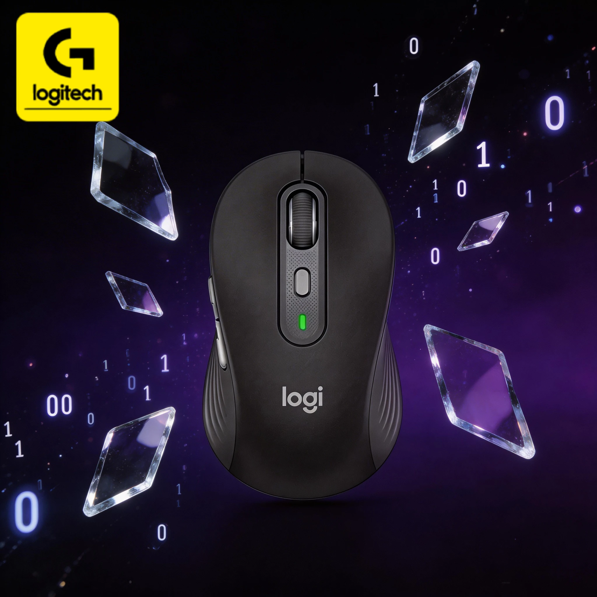 

Беспроводная мышь Logitech M750/M650L, черно-бело-розовая цветовая гамма, с функцией переключения двух режимов работы, для офисной работы.