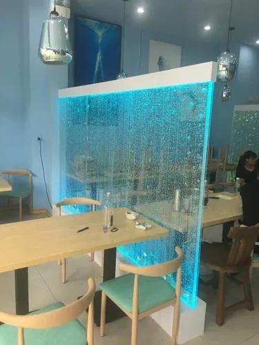 Large Acrylic Screen Water Curtain Wall Water Bubble Wall Creative Fish Tank Aquarium Hallway Partition Can Be Customized