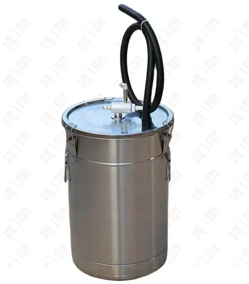 304 Electrostatic Powder Coating Hopper Experiment Paint  Barrel with Injector and Fluidized Bed  Spraying