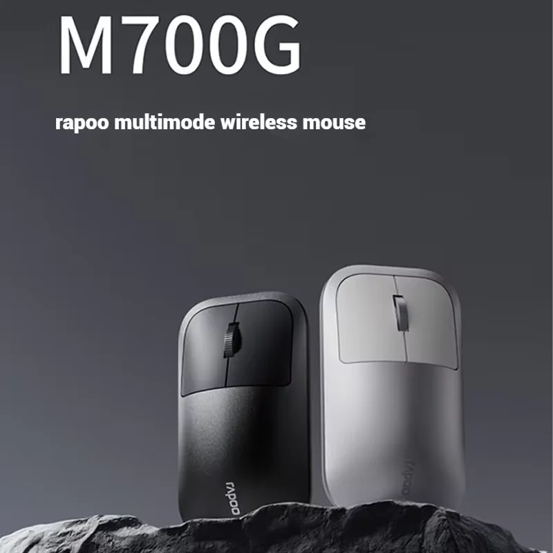 Rapoo M700g Mouse Wireless Bluetooth Three Mode Aluminium Alloy Paw3220 Lightweight 2400dpi Accessories For Computer/Laptop