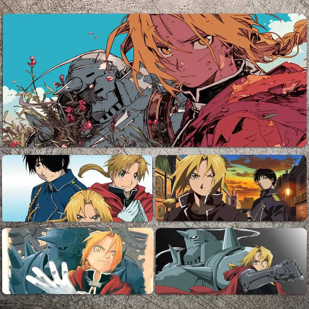 Anime Fullmetal Alchemist Brotherhood Mousepad Non-slip Suitable For Office Computers Laptops E-sports Game Desk Mats XXL Keyboa