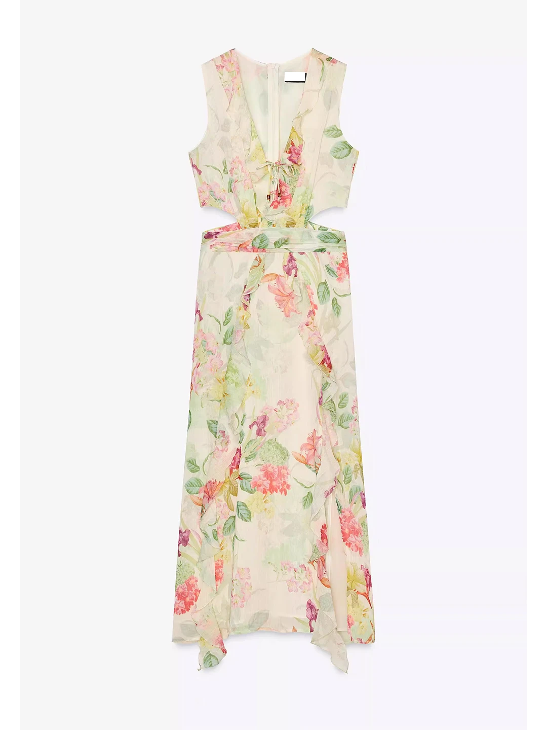 een Casual Vacaciones Sle V-Ne Long Dr Estampado floral Diseño superpuesto Versátil Svel Maxi Dr Transpirable Skin-Frie...