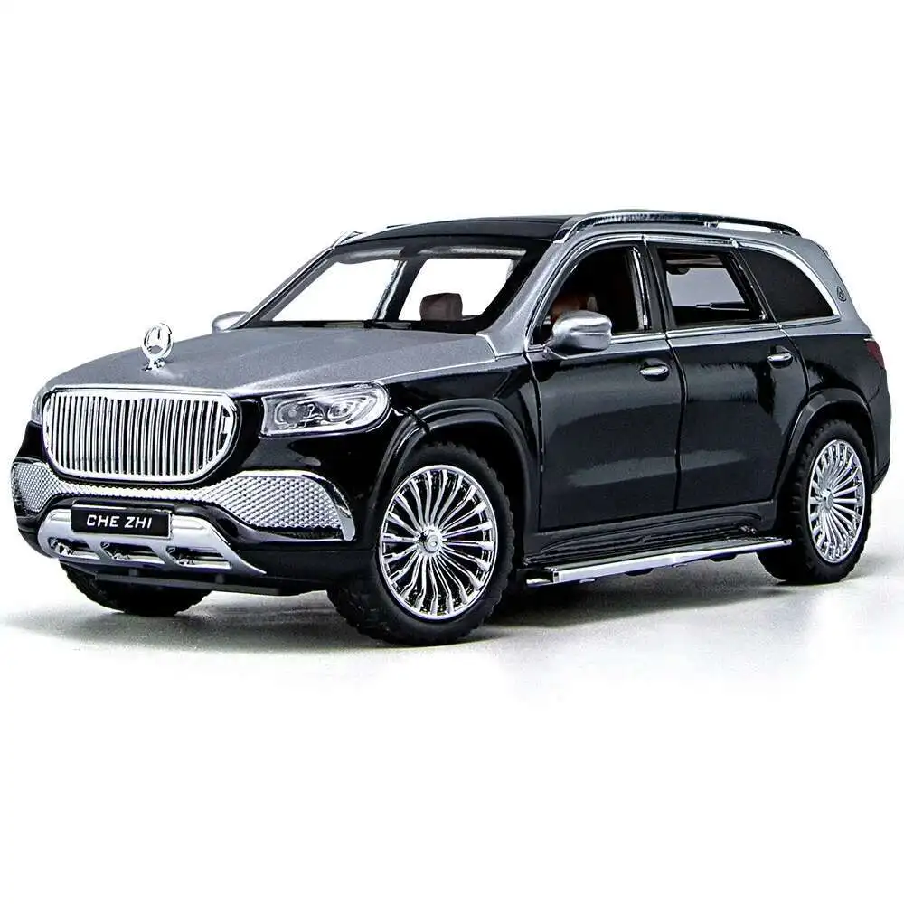 

1:24 Gls600 Alloy Car Model Simulation Sound And Light Pull Back Toy Car Metal Off-Road Vehicle Boys Collection Ornaments Gift
