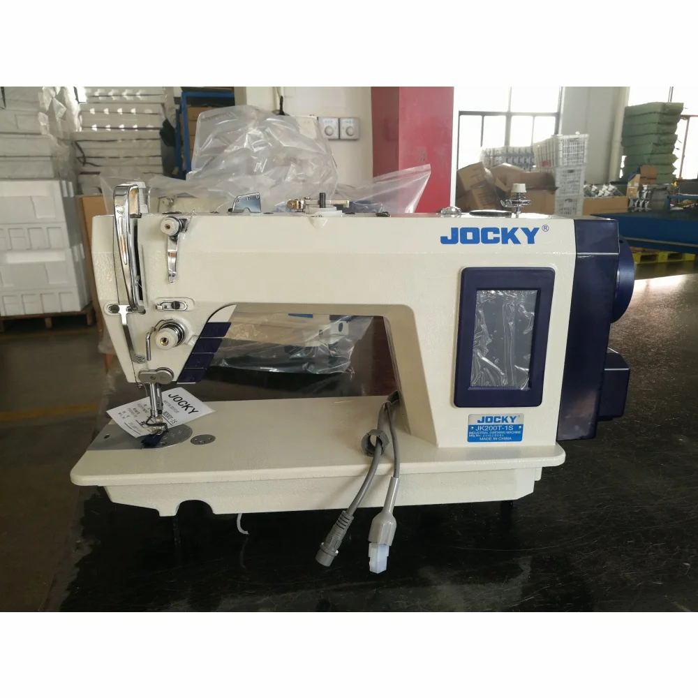 JK200T-1S Computerized Lockstitch Sewing Machine, with single step motor, auto trimmer textile