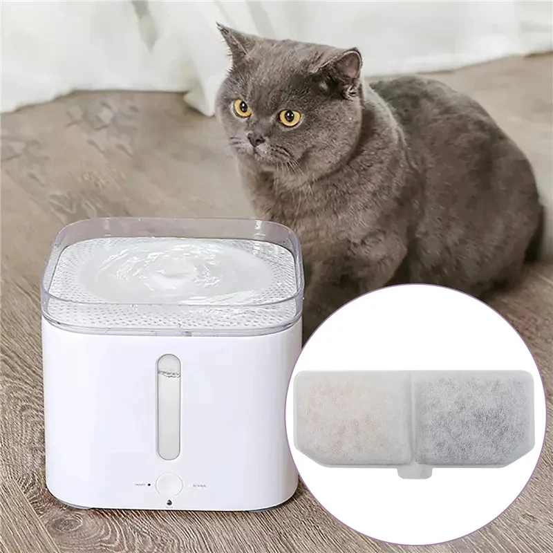 10pcs Cat Water Fountain Filter Replacement Filters Pet Cats Water Drinking Dispenser Filter Supplies