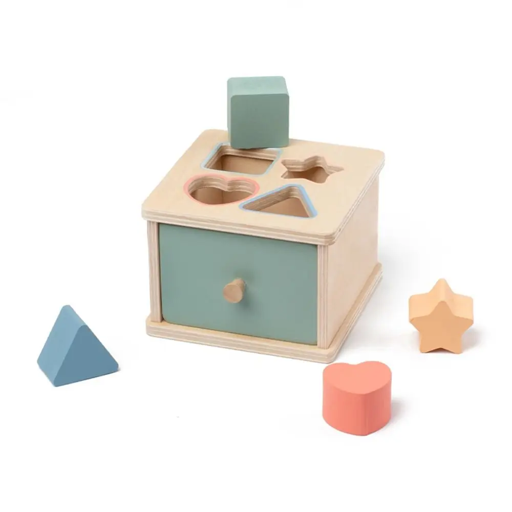 Wooden Baby Object Permanent Box Shape Matching Color Cognition Montessori Wooden Fine Motor Skills Sensory Early Education Box