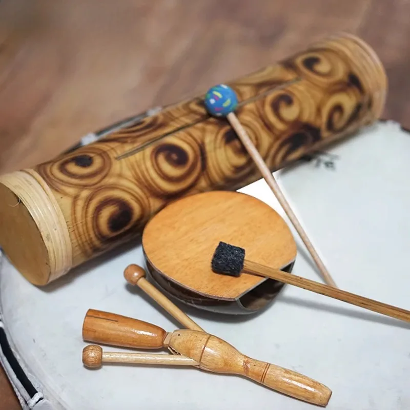 

Castanets Clappers Natural Material Agogo African Traditional Percussion Instrument Castanets Handmade Professional Performance