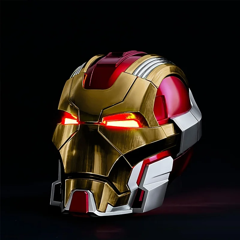 Capacete do Homem de Ferro Mk17 Controlado por Voz, Transformável, Acessório de Cosplay Jarvis, Fantasia de Halloween para Adultos e Fãs