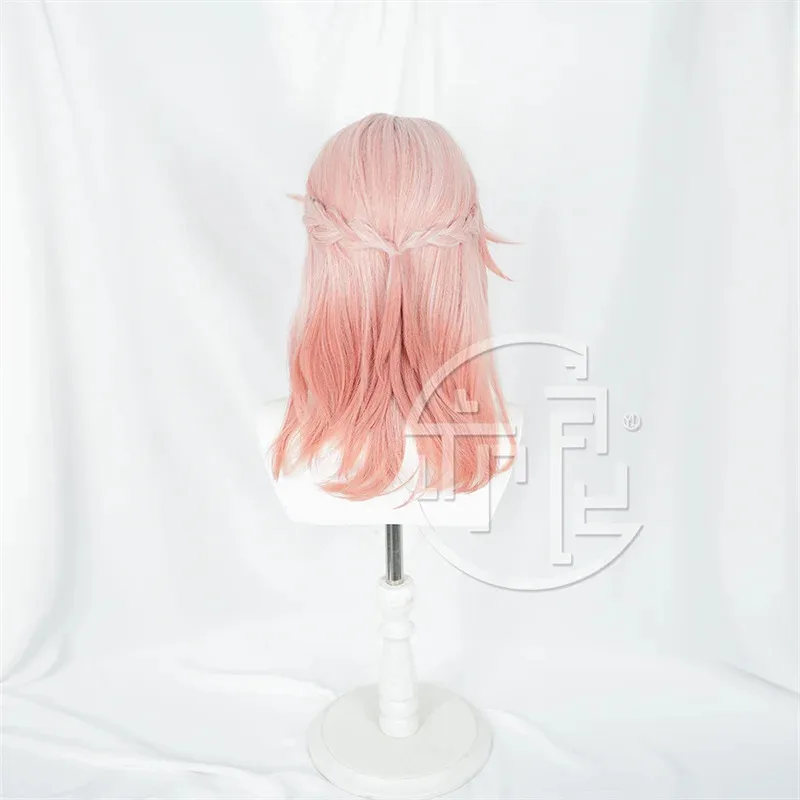Game Honkai Star Rail Jiaoqiu Cosplay Wig with Ears Heat Resistant Synthetic Hair Halloween Role Play Party + Wig Cap