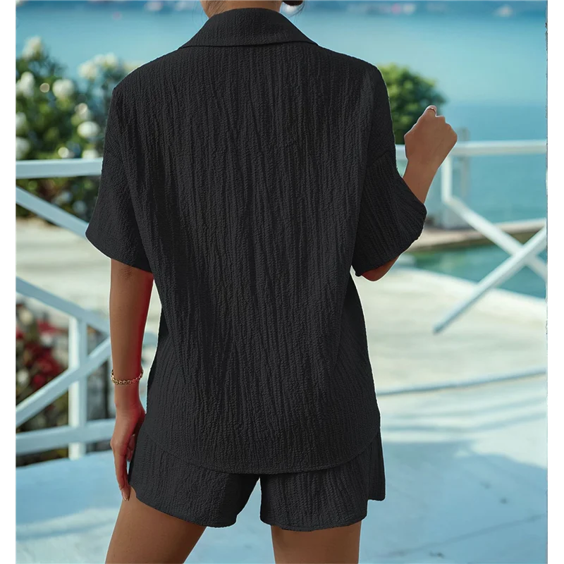 

CGS-Women Summer Short Sets 2 Piece Shorts Top Lounge Beach Vacation Two Piece Outfits Tracksuits