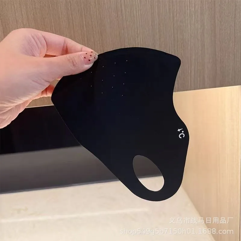 2025年 3Dシームレスアイスシルクマスク UVカット 通気性 スタイリッシュな夏用アイスシルクマスク UV遮断 軽量