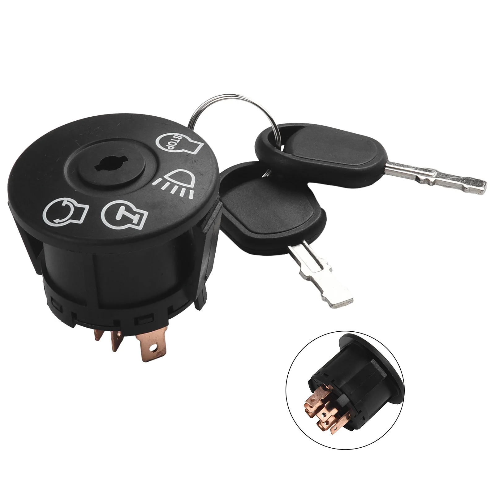 

Lawn Mower 7 Terminal Ignition Switch with 2 Keys for Murray 94762 94762MA 94762MAX AYP42 175566 Direct Replacement