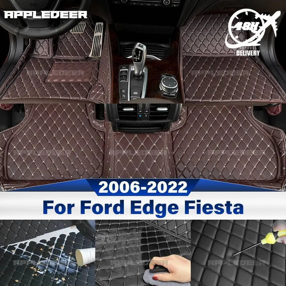 

Для Ford Edge 7-местный 2015-2022 Fiesta 2006-2017 автомобильные коврики на заказ, автомобильный ковер, аксессуары