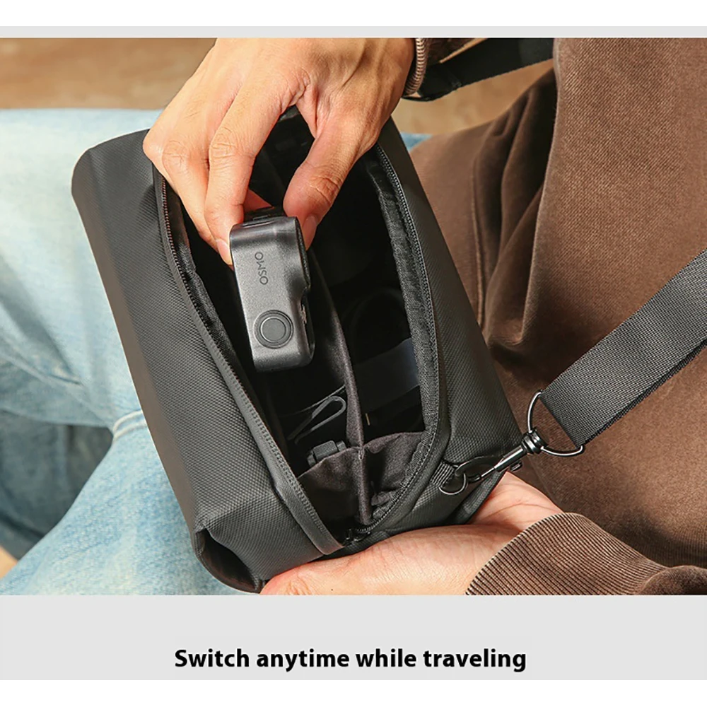 Voor DJI Osmo Nano Handheld Case, Duim Actie Camera Draagbare Single-Schouder Crossbody Tas, voor DJI Osmo Nano Opbergtas