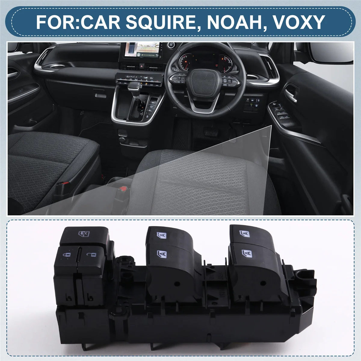 84040-28080 مفتاح نافذة السيارة الكهربائية Gl التبديل لتويوتا Esquire نوح فوكسي 8404028080   اكسسوارات السيارات