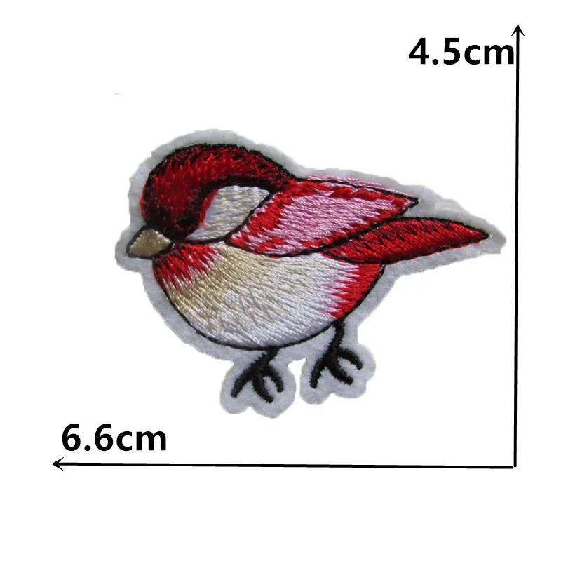 brand new fashion style mixture bird patterned hot melt adhesive patches stripes DIY embroidery sewing accessories decals