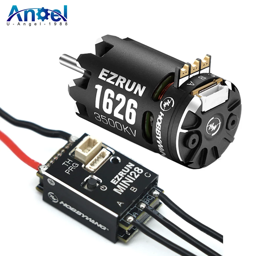 

Hobbywing EzRun 1626 SD 3500 / 5000 / 6500KV Sensored Brushless Motor with MINI28 30A ESC For 1/28 GL Racing/Drift Car