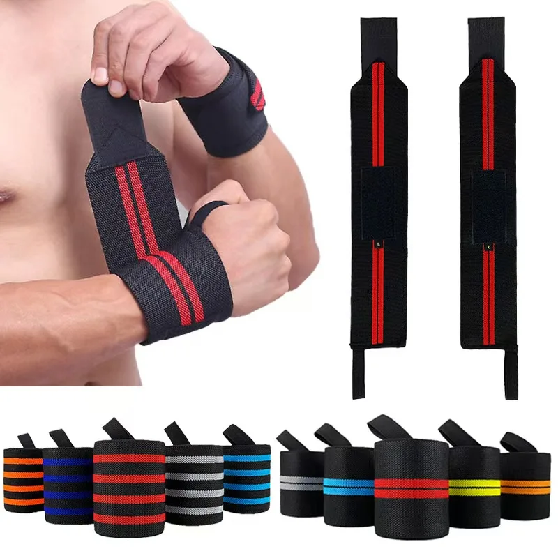 Adjustable Wrist Support Wraps with Thumb Loop Breathable Compression Wrist Brace for Gym Weightlifting Crossfit Powerlifting Te