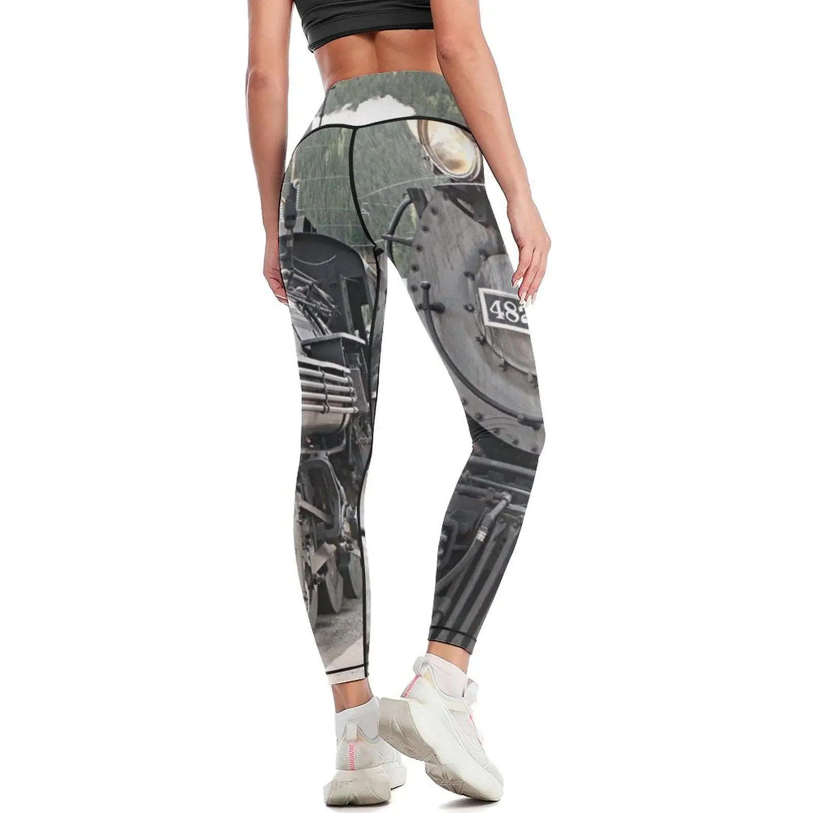 محرك القطار البخاري سيلفرتون، كولورادو، الولايات المتحدة الأمريكية 8 طماق الرياضة الإناث يغطي الرجل مثير امرأة المرأة الجوارب النسائية طماق