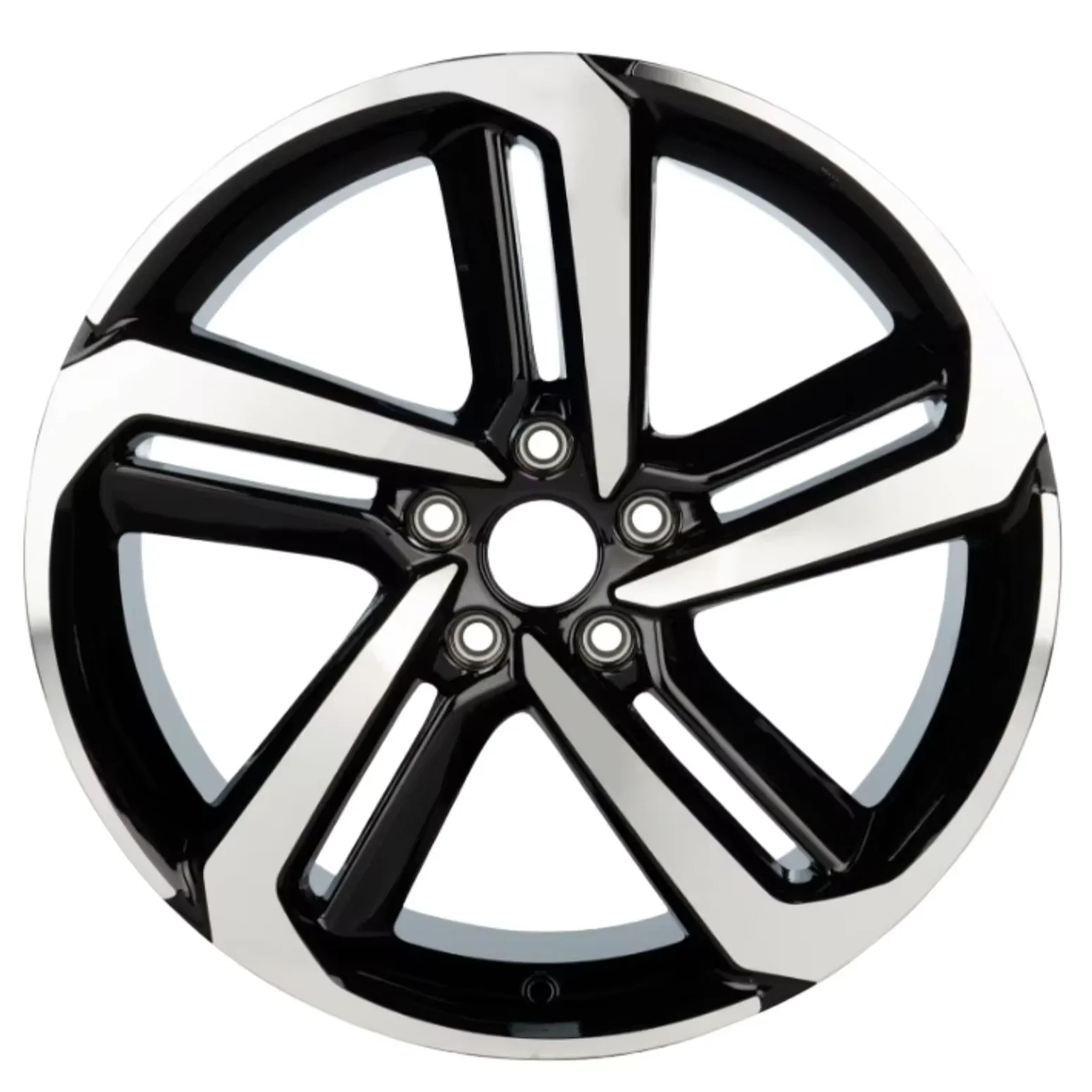 Tiptop alloy wheel tyres 4 holes 35 ET 73.1 CB 4X114.3 black machine face 15X6 high quality rims fit for passenger car wheels