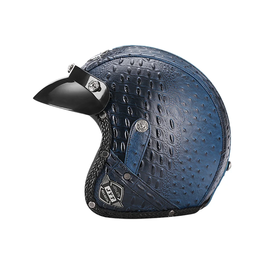 DOT 3/4 Open Face Motorcycle Retro Motorbike Helmets With For Men Women Vintage Chopper Capacete De Moto Bike Cascos Scooter view 2