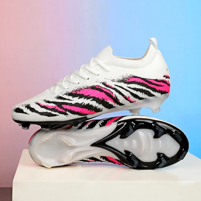 

Lightweight Breathable Football Cleats Male Firm Ground Anti Slip Wearproof Design Outdoor Daily Training Soccer Footwear