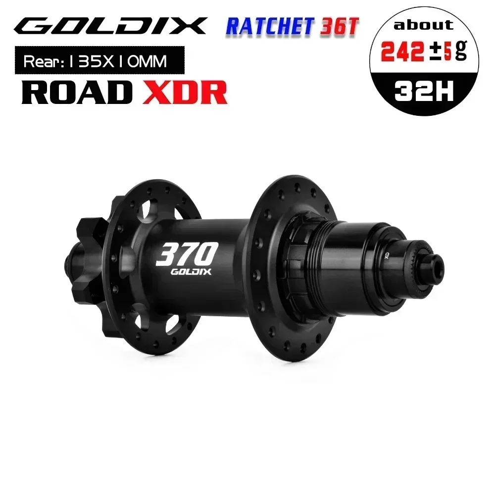 GOLDIX 370 32 28 Holes Noisy Hub Cube Pro 7 Ratchet 36T Road Bike