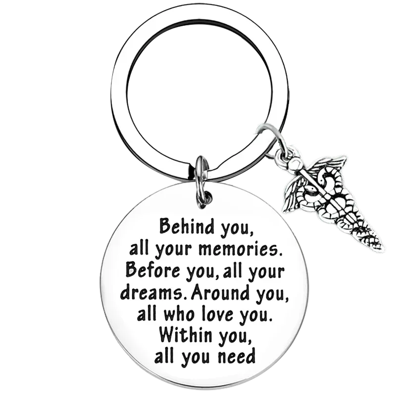 

Medical Doctor Gifts Keychain Behind You All Your Memories Key Rings