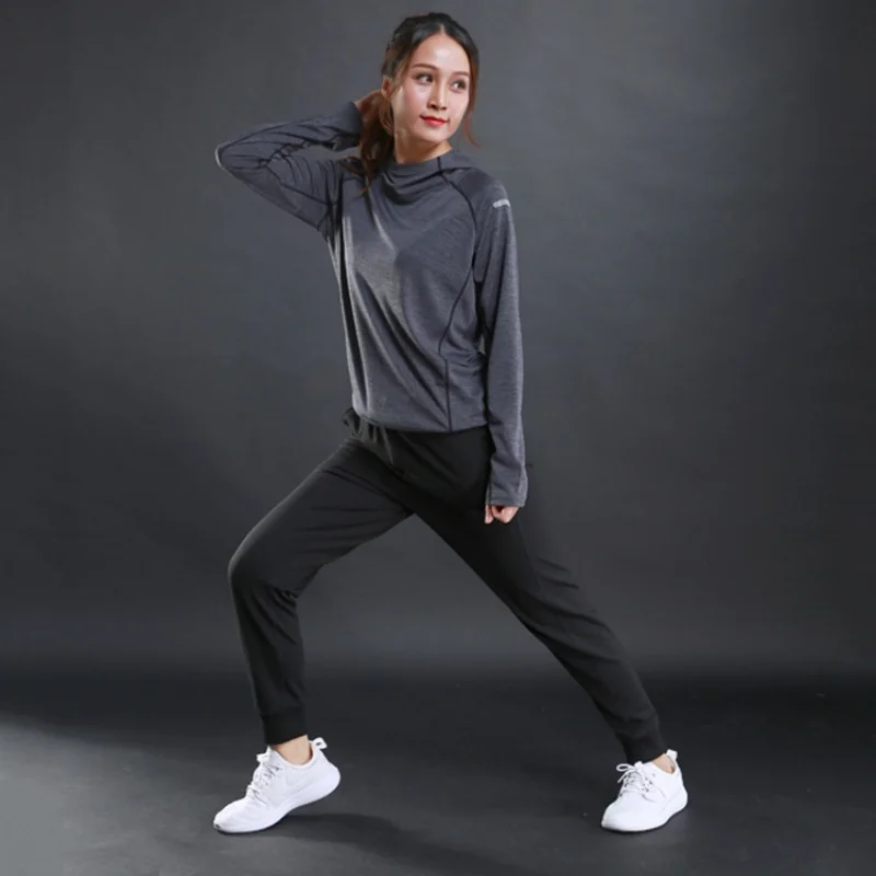 

New 2025 Women's Long Sleeve T-shirt Hoodie Thin Breathable Fitness Training Sports Running Sports Long Sleeve Hoodie