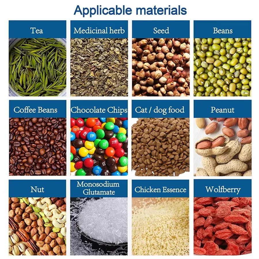 

【Best-selling】Full Automatic Linear Weigher Single Head Weighing Filling Sugar Small Candy Salt Peanuts Packaging Machine