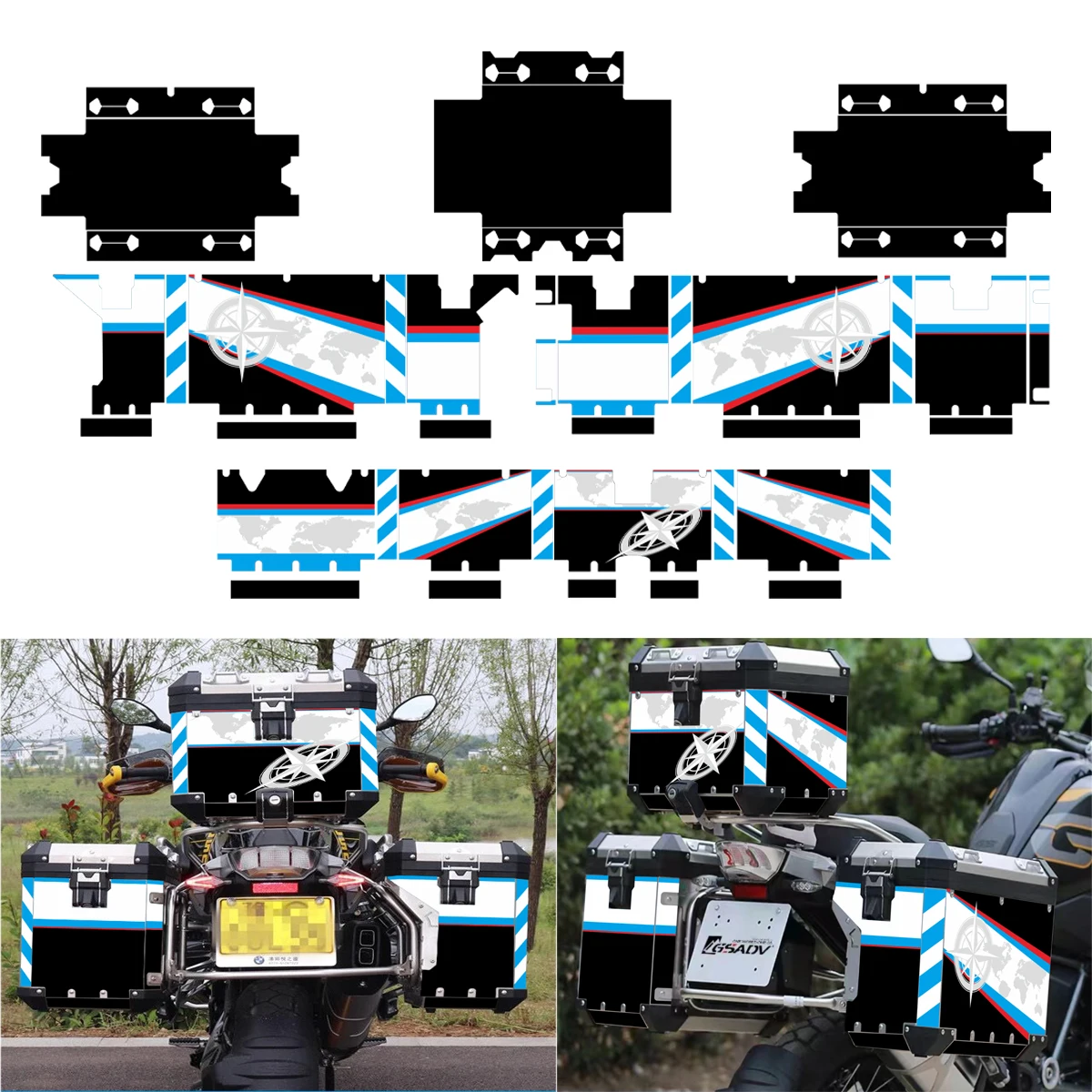 Motorcycle Reflective Sticker Fits for Aluminum Panniers F850GS F750GS F850 F750 GS F 850 750 GS