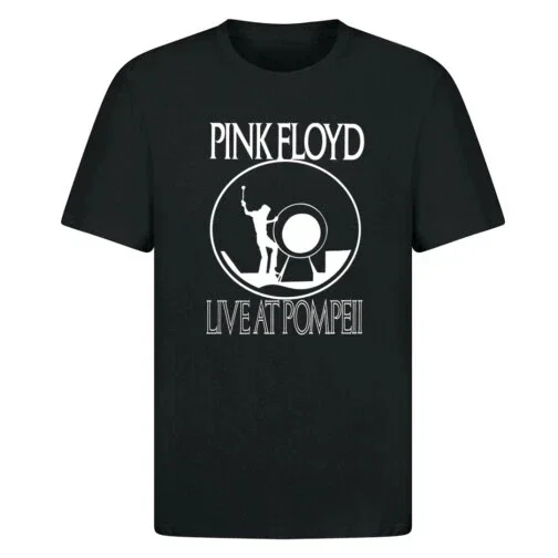 Pink Floyd Live At Pompeii Camisetas holgadas de manga corta con estampado gráfico para hombres y mujeres para uso casual, ropa de lujo para todos