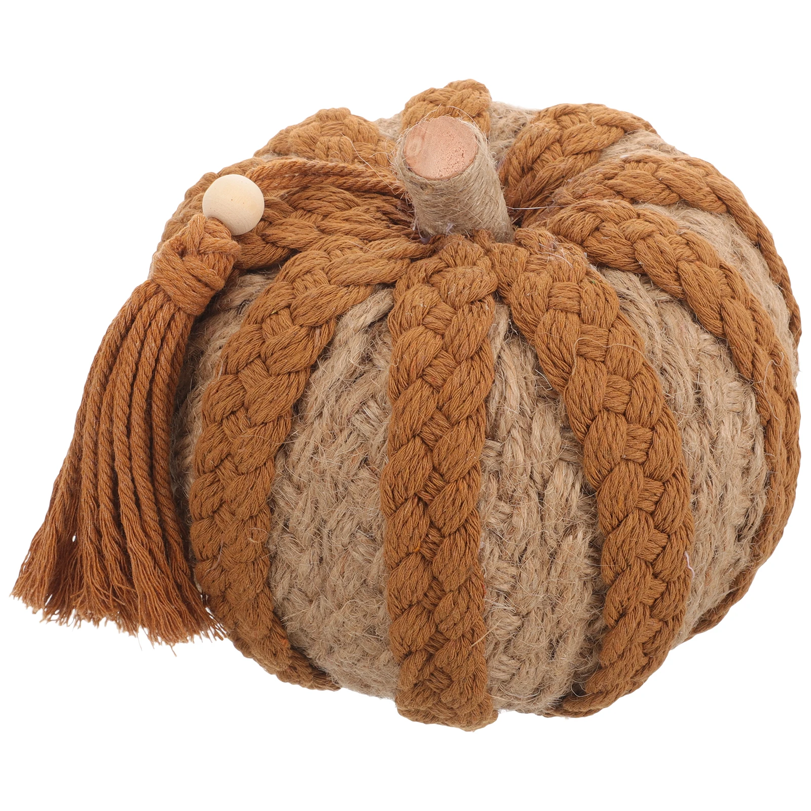 

Pumpkin Ornaments Fall Halloween Braided Rope Decoration Decorative Props for Home Party Simulation Festive