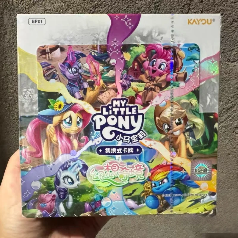 Kayou حقيقية بلدي ليتل المهر بطاقة هالوين مجموعة تبادل نوع بطاقة كابوس ليلة الرسوم المتحركة جمع بطاقة اللعب الطرفية