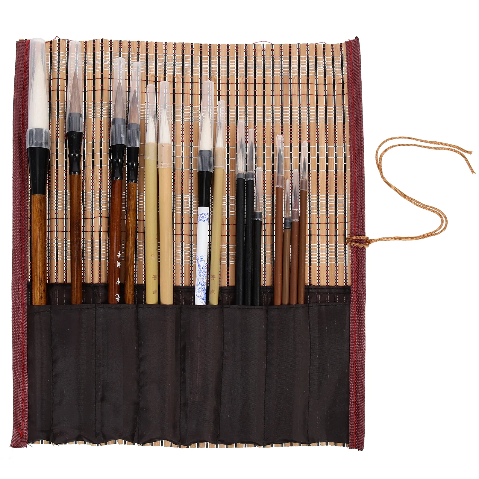 15 Pcs Paint Brush Chinese Painting Set Hand Wood Writing Drawing Ink Calligraphy
