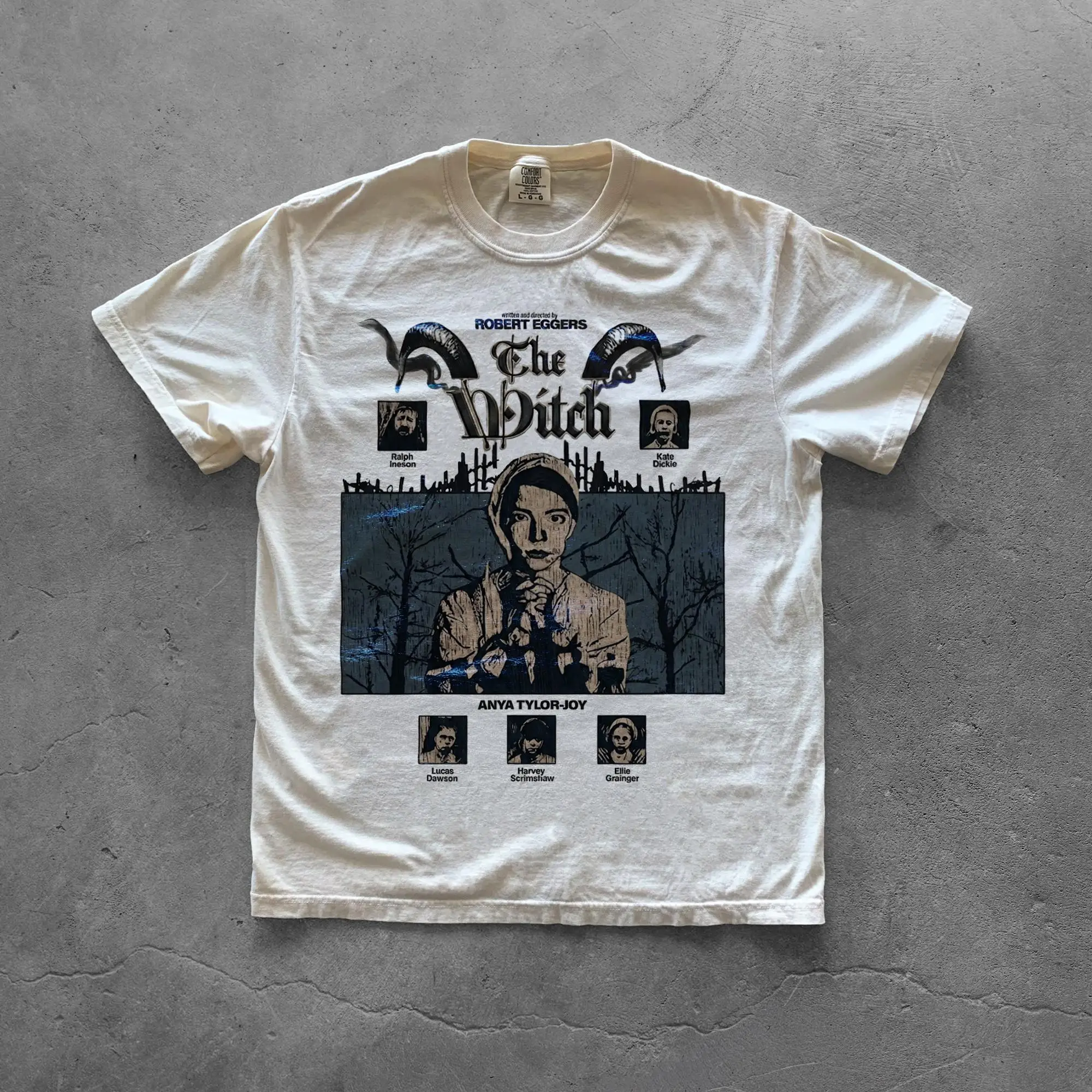 Summer Women's Retro The Witch Graphic  T-shirt Pure Cotton and Breathable Short Sleeve Streetwear Oversized Loose Casual view 2
