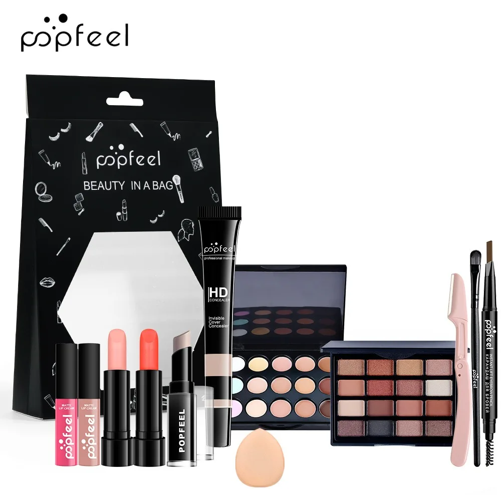 POPFEEL Makeup Set Beginner Makeup Set Beauty Gift Box integrated Makeup Set Box Make-up For Women Makeup Products