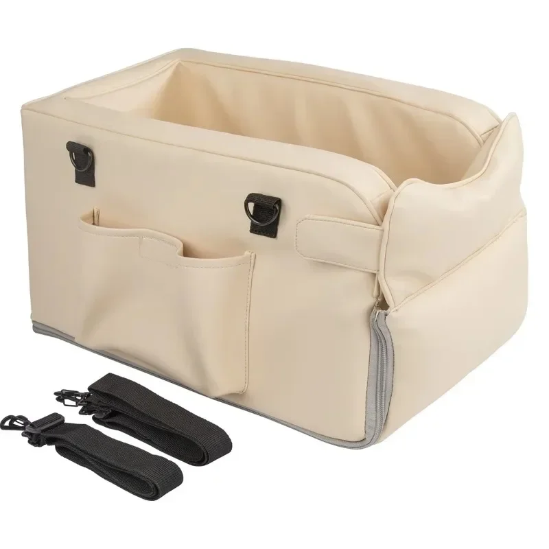 

Portable Removable Leather Small Animal Pet Car Seat Car Armrest Booster Seat #$