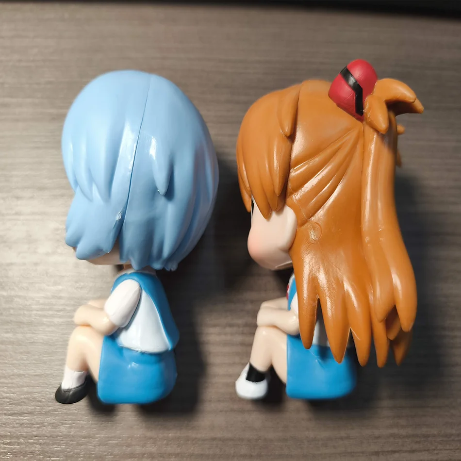 Neon genesis evangelion figuras eva figura asuka langley soryu estatueta de ação ayanami rei estátua modelo brinquedo brinquedos aniversário presente