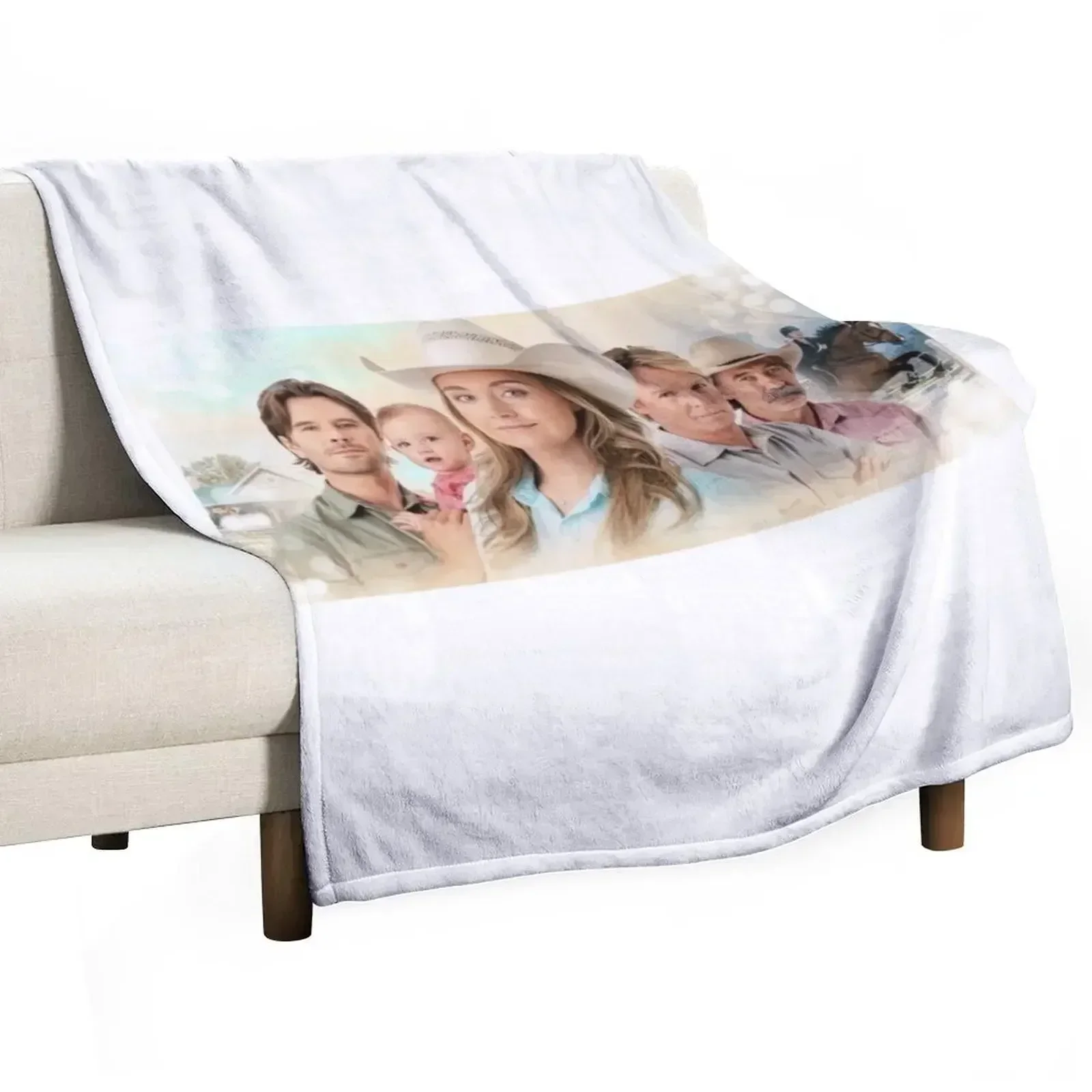 Heartland - family Throw Blanket Soft Beds Thermal Summer Stuffeds funny gift Hairy Blankets