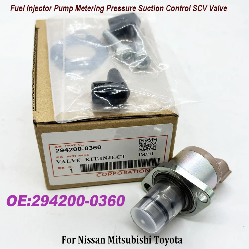 

NEW 294200-0360 294009-0260 Fuel Injector Pump Metering Pressure Suction Control SCV Valve For Nissann Mitsubishii Toyotaa