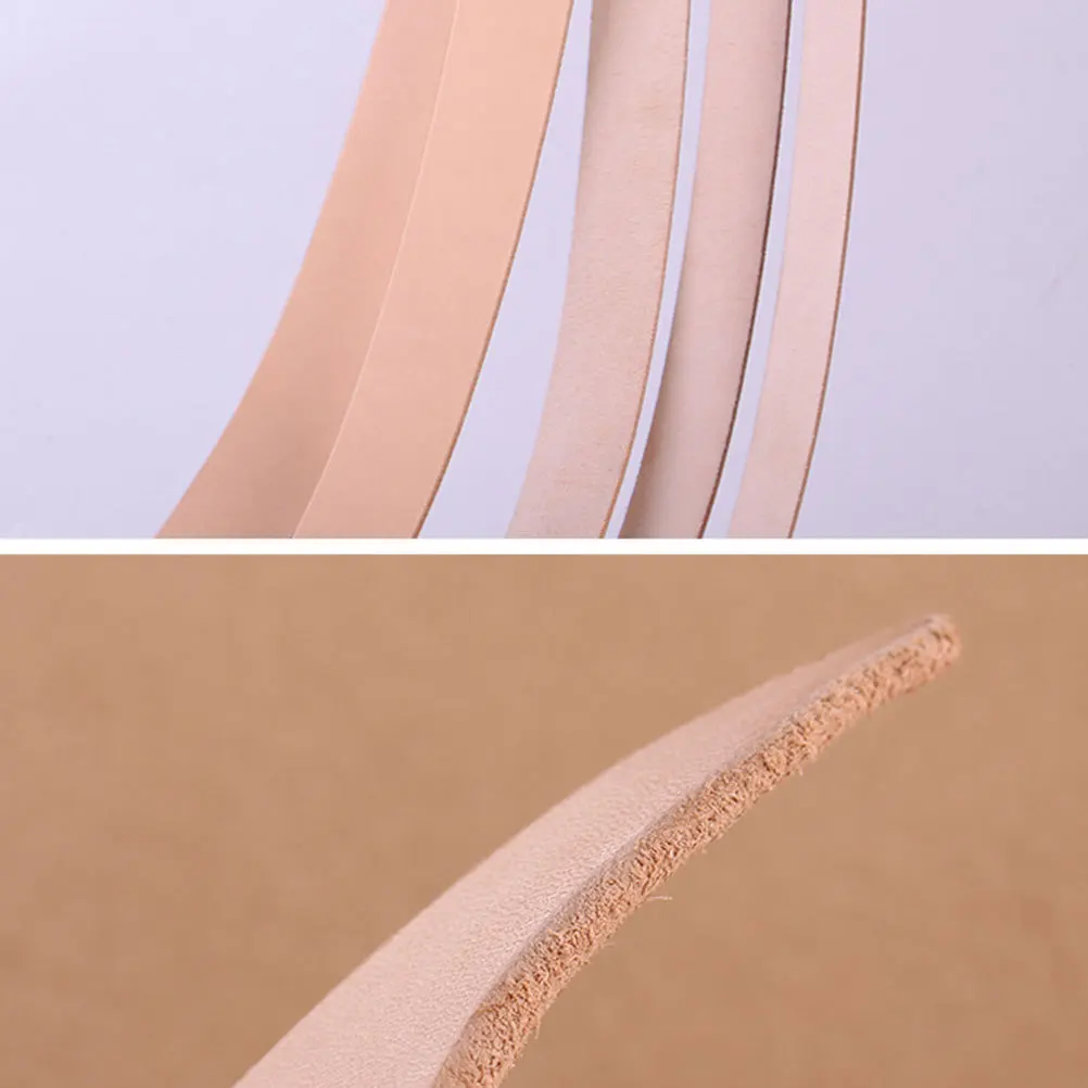 

Unfinished Cowhide Belt 100 120CM DIY Waistband for Women Vintage Lady Belts Casual Style Long Durable Use