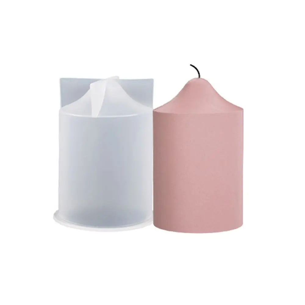 قالب شموع سيليكون أسطواني ثلاثي الأبعاد ، قالب كيك ذاتي الصنع ، قوالب راتنج ، شمع فني ، قالب صنع الشموع ، قوالب صابون مصنوعة يدويًا #5