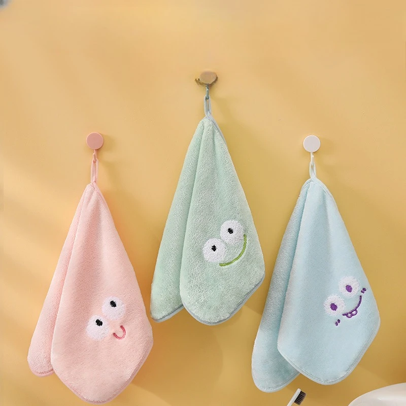 

Cute Cartoon Baby Towel for Washing Face Soft Thicken Embroidery Water Absorption Toddler Towel Shower Products Accessoris
