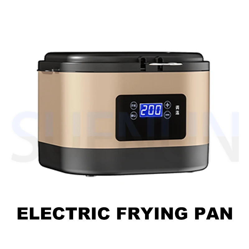 

Household Electric Deep Fryer Intelligent Temperature Adjustable Frying Machines French Fries Skewers Chicken Legs