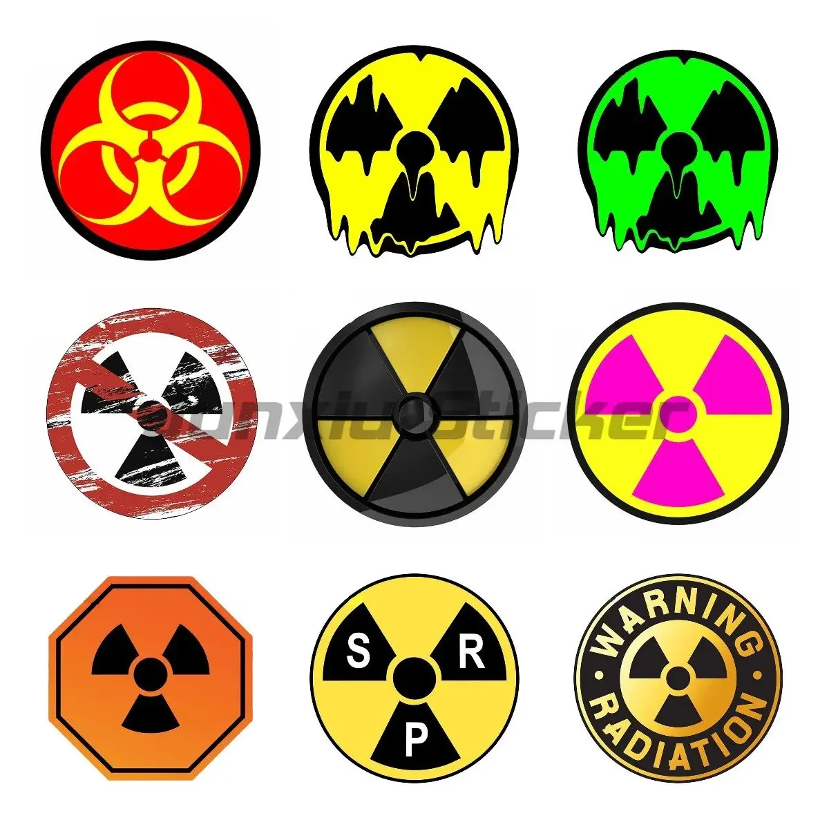 

Сталкер символ радиации автомобильная наклейка виниловая наклейка для автомобиля наклейка на холодильник ноутбук окклюзия царапины