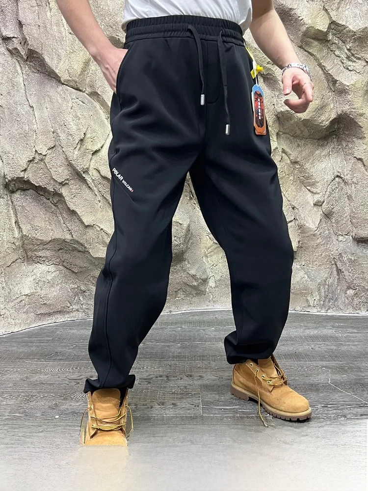 

Faionable Fce Lined Snow Pants Outdoor Casual Trousers for Men Windproof Straight Leg Comfortable Skiing Thermal Pants