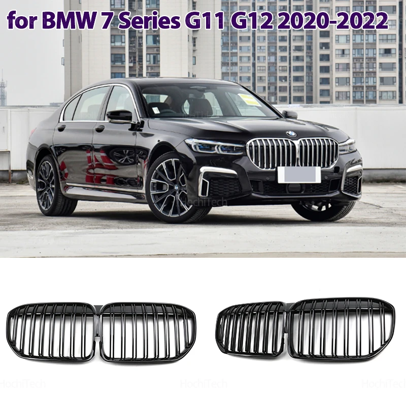 

Car Styling For BMW 7 Series G11 G12 730i 740i 750i 740e 725d 730d 2019-2022 Gloss Black Car Front Bumper Kidney Grill Grilles