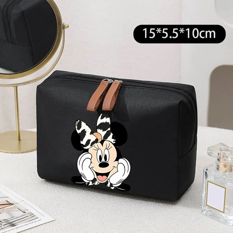 Disney Mickey Minnie Mouse Women\'s cosmetic bag Portable Makeup Bag Travel Storage Toiletry Bag Cosmetics Organizer Storage Bags